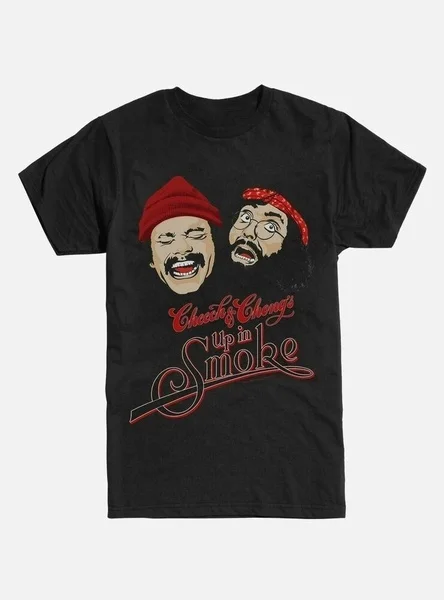 

Up In Smoke Cheech & Chong's Comedy Film Parody Black T-Shirt Low Rider S-4xl