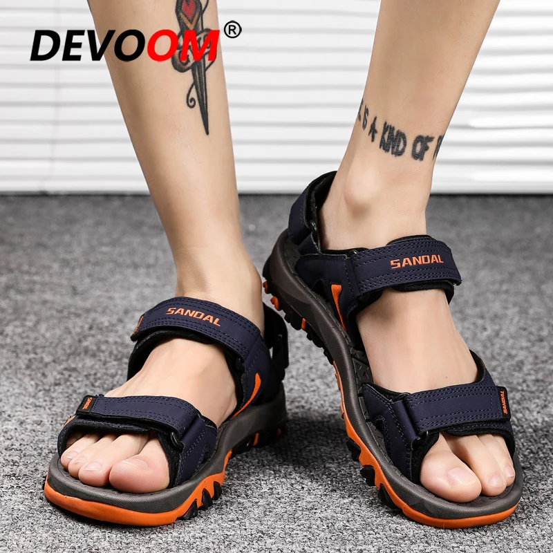 Мужские сандалии для пеших прогулок 2020 открытая летняя мягкая резиновая