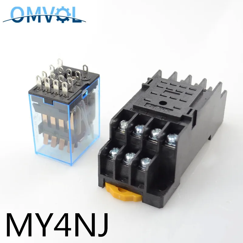MY4NJ 14 Pin 5A со светодиодным разъемом PYF14A промежуточное реле | Обустройство дома