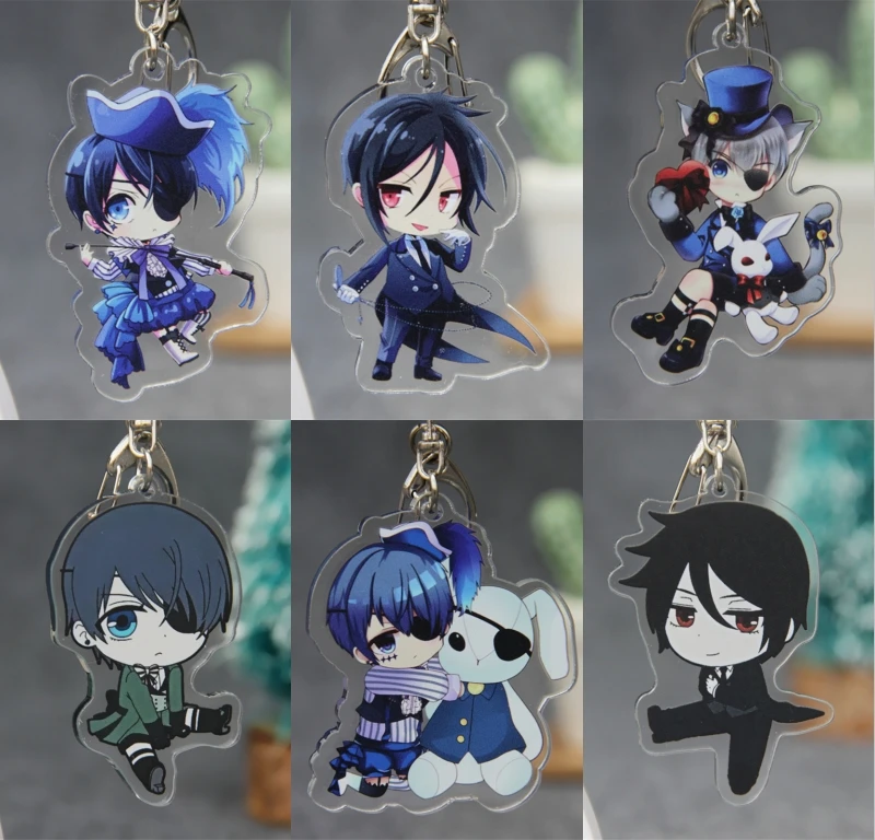 1 шт. брелок для косплея с изображением черного двореца куросицудзи из японского