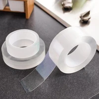 double sided nano tape adhesive waterproof tracsless household tapes reusable waterproof transparent strong self adhesive tape