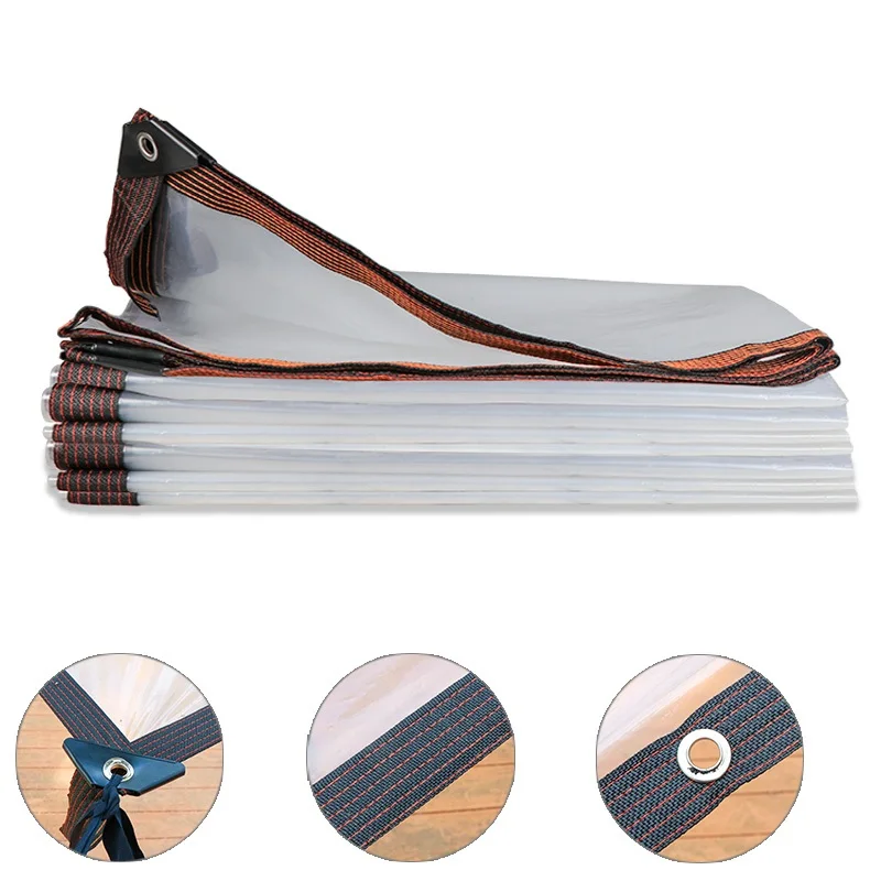 Прозрачная ПВХ утолщенная тепличная клеенка край Дырокол непромокаемая