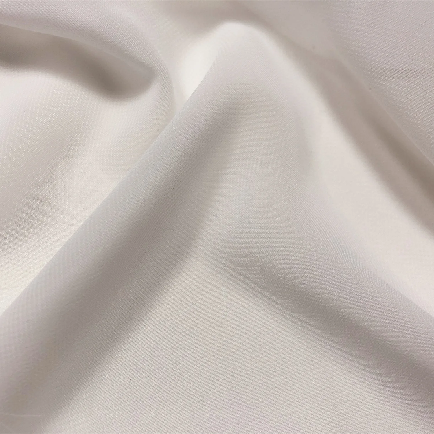 

100D Natural White High-twist Chiffon 1800T Lining Fabric Non-wrinkle Gauze For Clothing Dress Lining Fabric