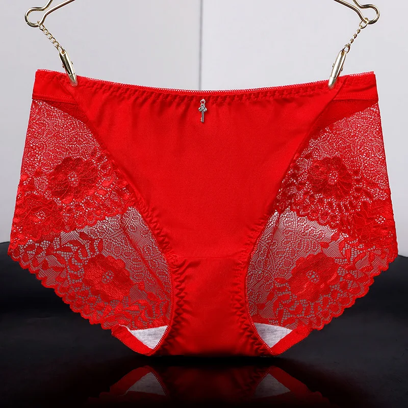 Сексуальное женское нижнее белье, ropa interior femenina, трусики для женщин, стринги majtki damskie секс, кружевные женские трусики, Бесшовные женские трусы - Цвет: Красный