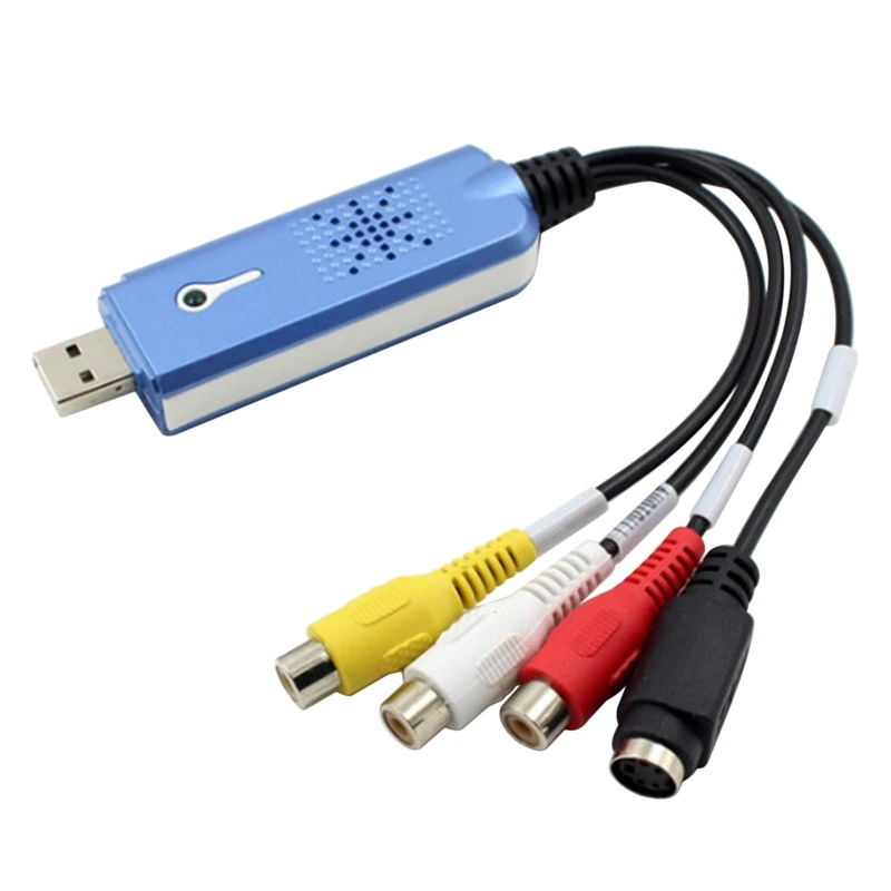 USB конвертер 2 0 для захвата аудио и видеосъемки адаптер Win/XP/7/8/10 PAL KY портативная