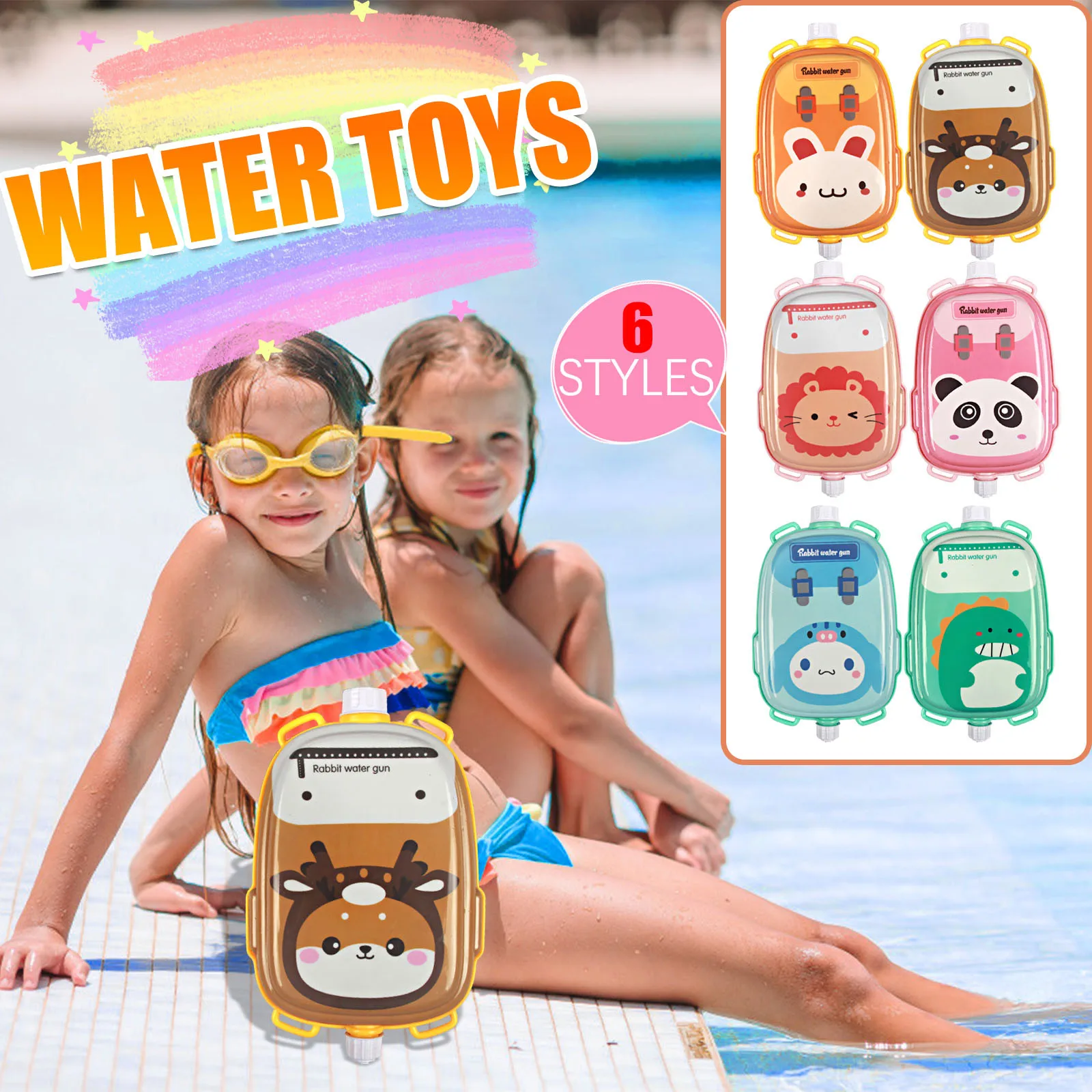 

Pull-Out Baby Backpack Boy Squirting And Squirting Beach Water Fight Toy