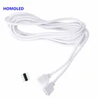 30 см 50 см 100 см 150 см 200 см 250 см 300 см 500 см 4-контактный разъем для светодиодной ленты 3528 5050 RGB кабель-удлинитель Женский удлинитель