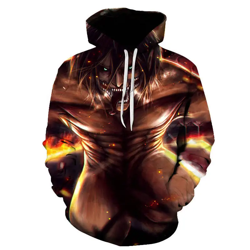 

Attack on Titan Hoodies Men 3D Sweatshirts Women Fashion Pullover Streetwear Clothes Winter Hoodie Male Tops Print 3D Hoodies