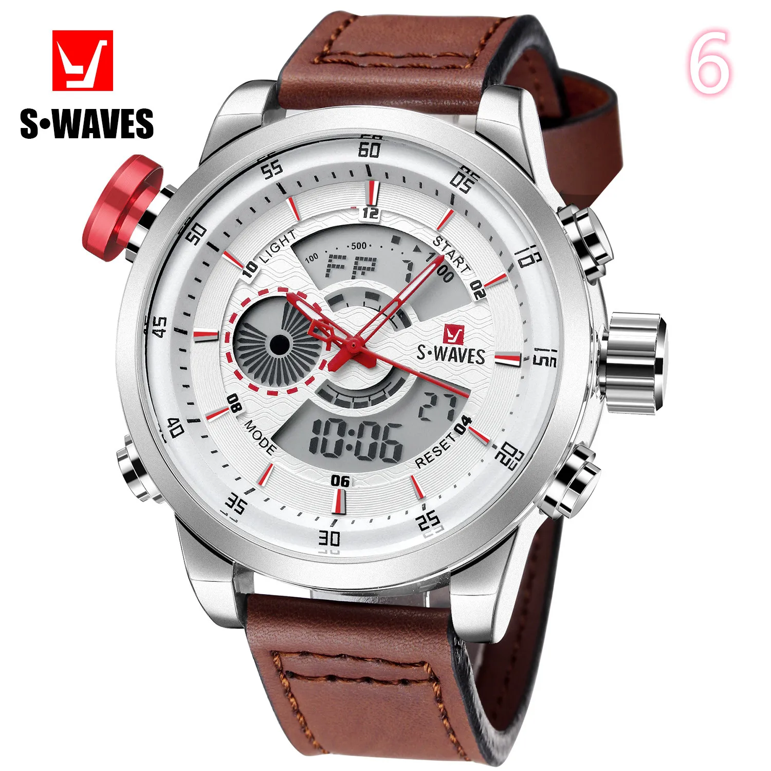 

Fashion casual sports men's watch: belt business quartz analog watch
