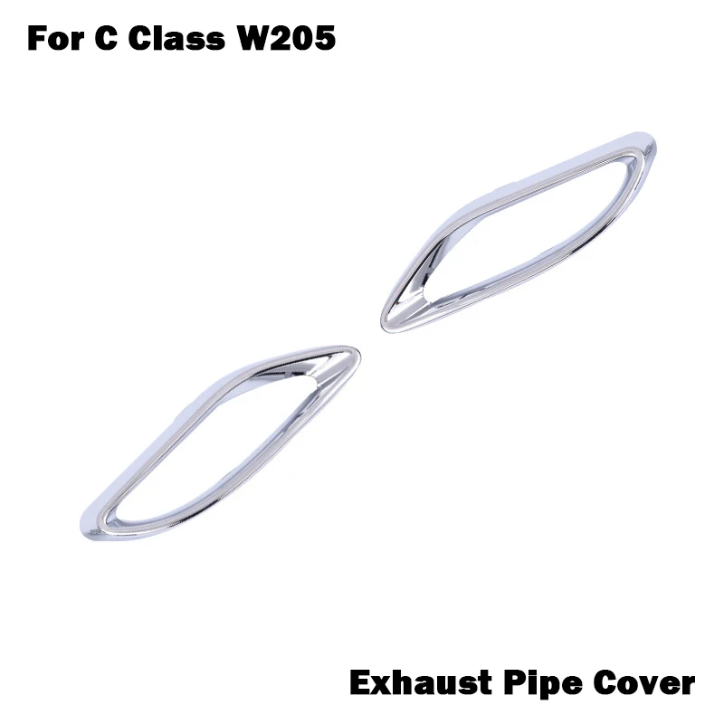 A2058852221 A2058852321 Exhaust Pipe Cover Chrome Trim For Mercedes Benz C Class Coupe W205 C205 S205 180 C200 C260 C300 350 400