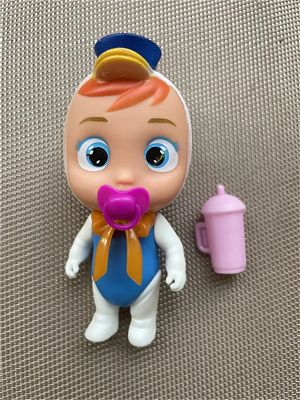 12 см плач Reborn Baby Doll с бутылочка соской для детей фрукты слезы куклы игрушки DIY