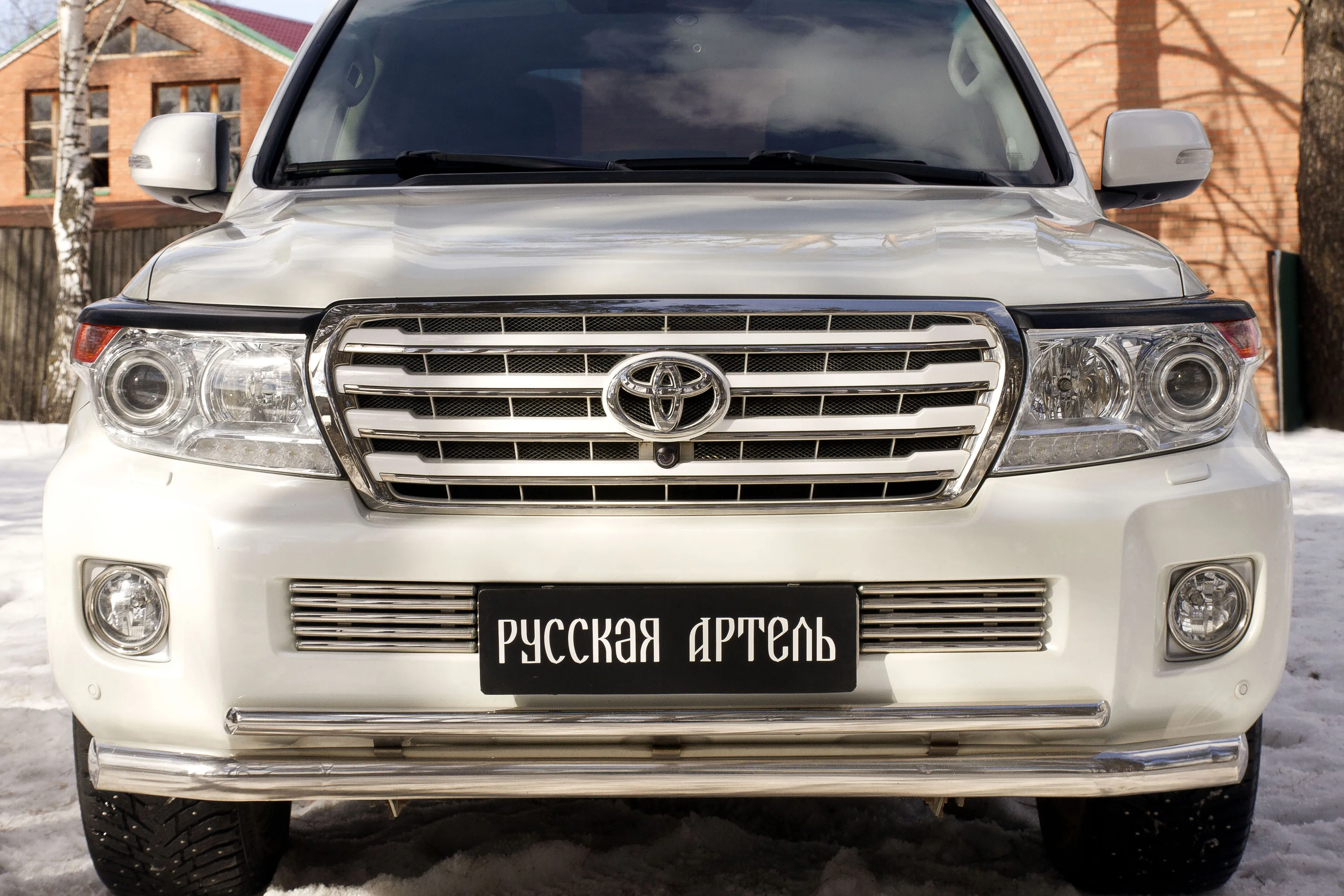 Накладки на передние фары Toyota LC 200 2012-2015 реснички Land Cruiser TLC |