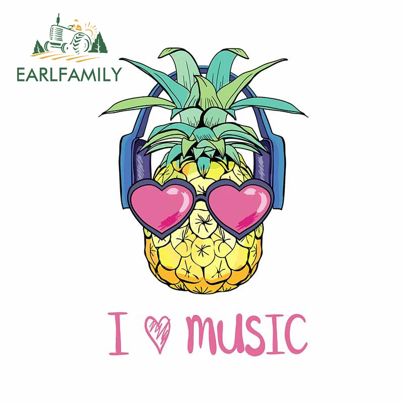 EARLFAMILY 13 см x 9 2 для ананасов автомобильные наклейки водонепроницаемые