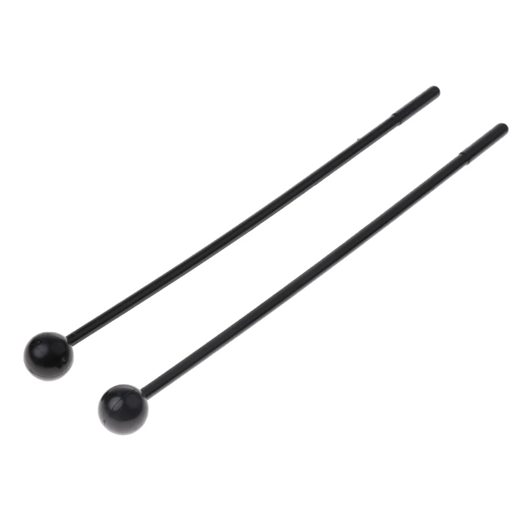 

1 Pair Glockenspiel Mallets Xylophone Sticks Black for Music Percussion