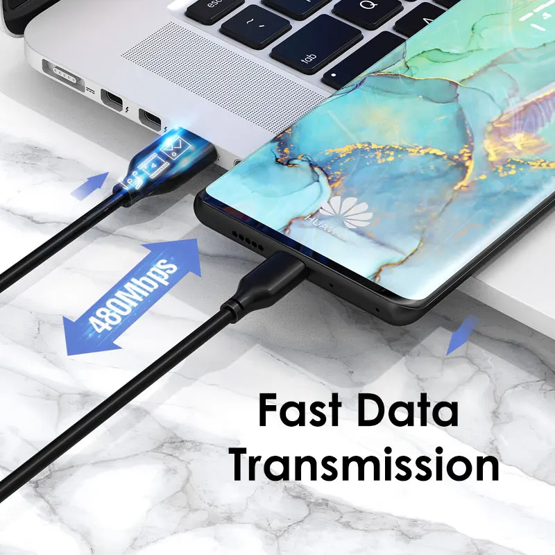 Кабель Type C 5A для передачи данных супер зарядный USB кабель Samsung 10 plus Z-Flip Huawei Mate 30pro