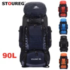 Водонепроницаемый дорожный альпинистский рюкзак STOUREG 90 л, вместительный рюкзак для кемпинга и походов, мужской и женский спортивный рюкзак для треккинга