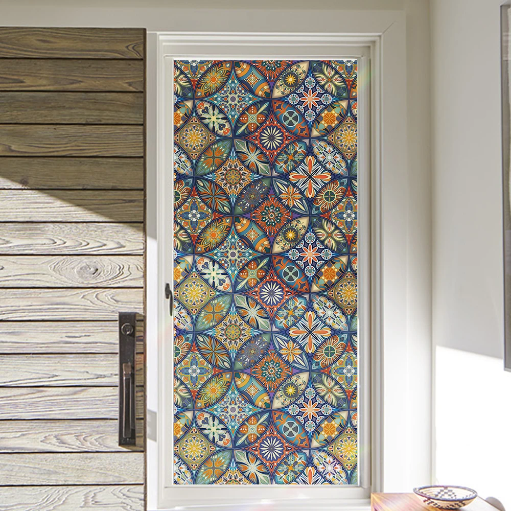 Оконная пленка 45x200 см клейкая электростатический виниловый клей для защиты