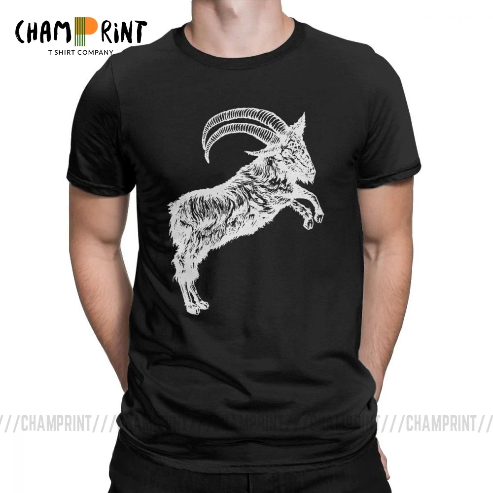 Футболка мужская Baphomet винтажная в стиле колдовства из чистого хлопка взрослая