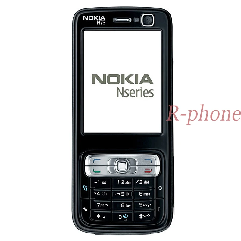 Мобильный телефон Nokia N73 3g GSM Bluetooth 3.15MP разблокированный N73 Восстановленный и Английский Арабский Русский Клавиатура