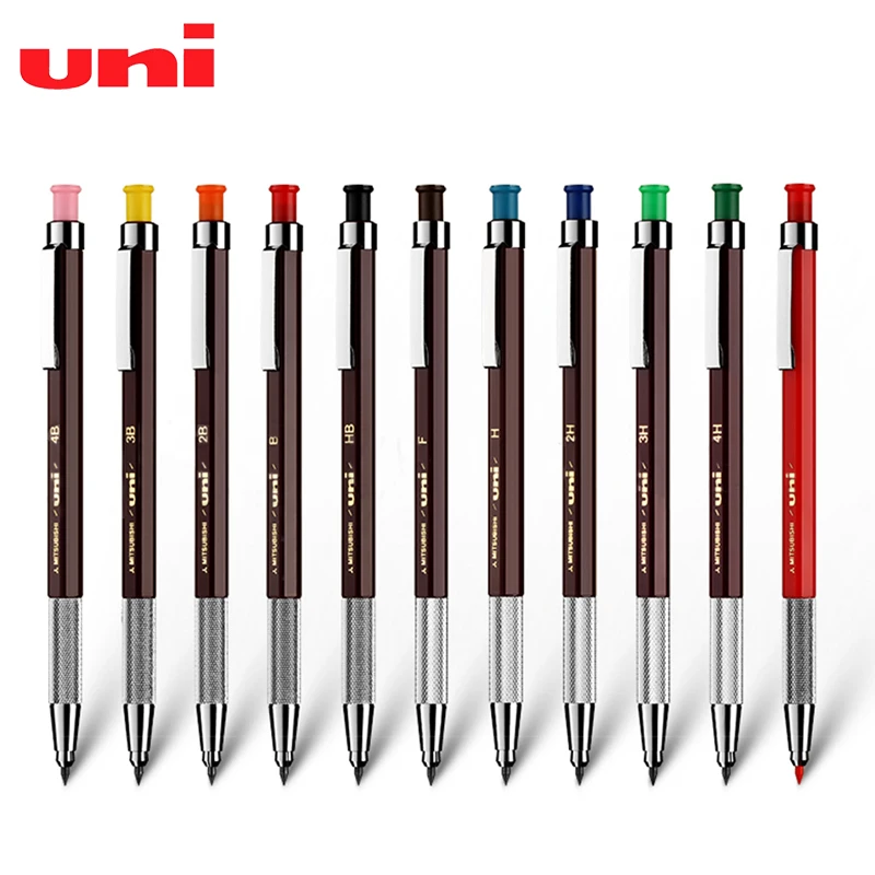 

1PCS UNI Mechanical Pencil MH-500 Metal Pen Grip Hexagonal Rod Thick Head Art Sketch Drawing Comic Design Student Stationery