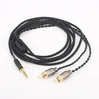 2 53 54 4mm balanced male to 2 rca male hifi splitter audio cable 24awg occ silver plated cable for headphone player