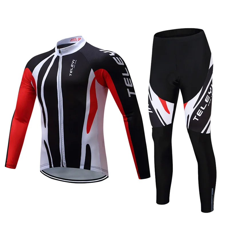 Jersey and Pants 04 Зимний термальный флис велосипедная одежда костюм для мужчин одежда для дорожного велосипеда комплект велосипедная ДЖЕРСИ НАБОРЫ Mtb форма костюм Skinsuit - Цвет: Jersey and Pants 04