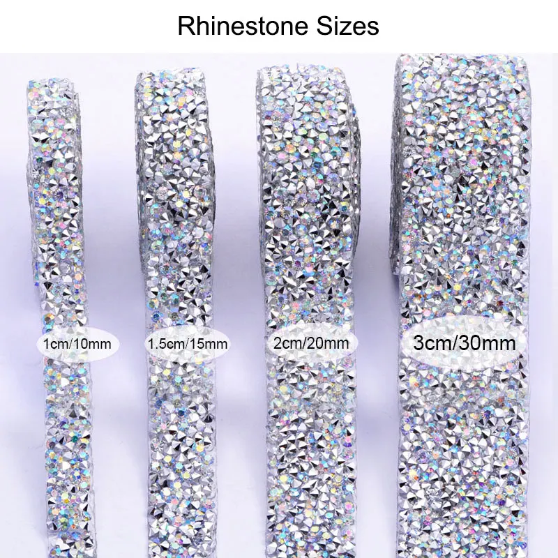1 ярд/партия ширина 3 см много цветов стразы серебристые отделка лента обрезка