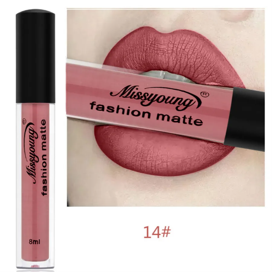 

Губная помада матовая водостойкая бархатная, 18 цветов, 1 @ #1 шт.