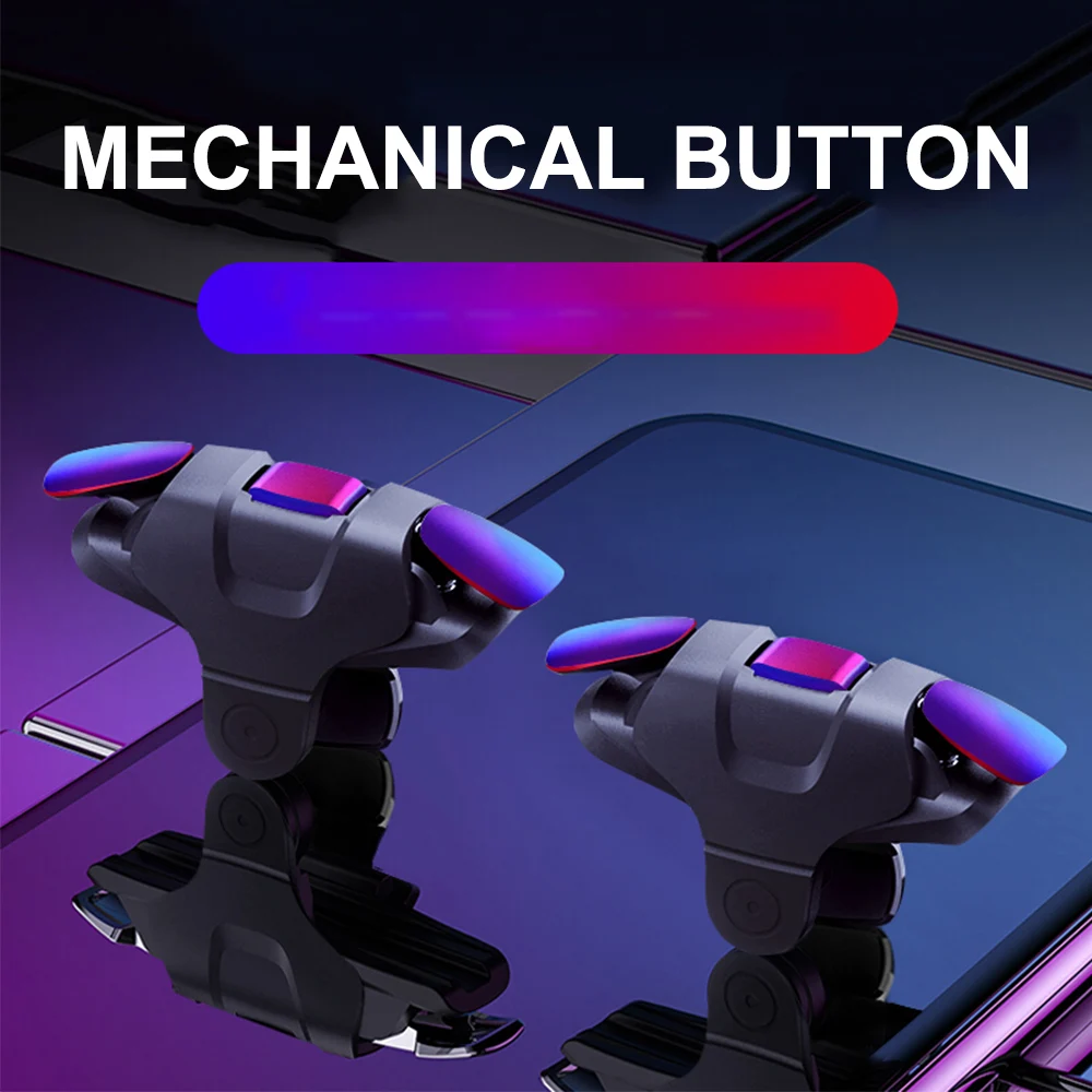 2pcs mobile phone gaming shooter controller sensitive game triggers button handle for iphone android pubg gatillos para celular free global shipping