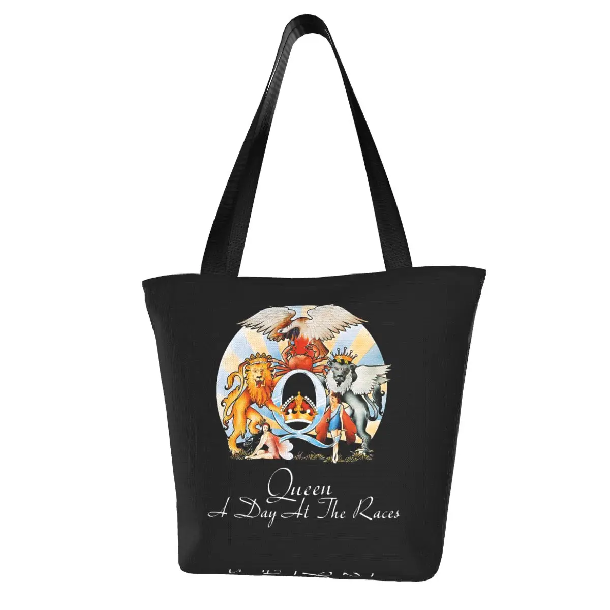 Queen,music Shopping Bag Aesthetic Cloth Outdoor Handbag Female Fashion Bags