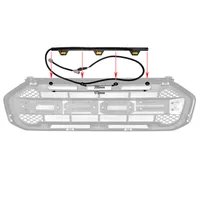 Car Modified 4X4 Off-road Amber LED Bar For Ford Ranger Raptor Style 3 LED Grille Lights Kit For Raptor 19RR Plug and Play Grill