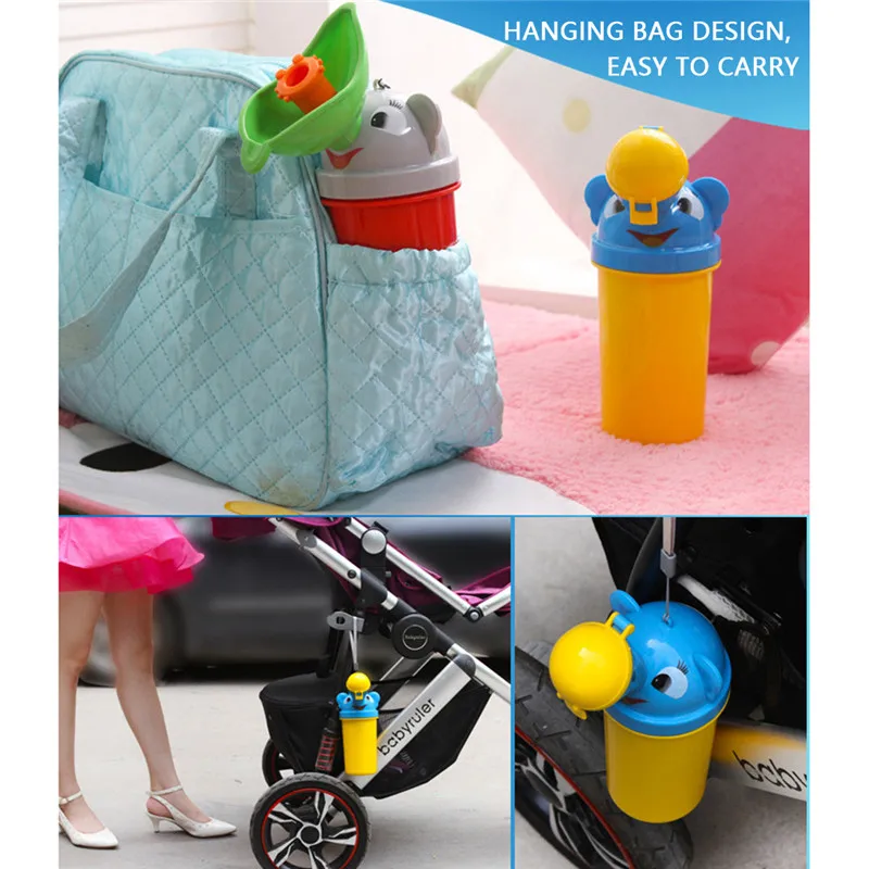 

Cute Baby Girl Boys Portable Urinal Travel Car Toilet For Kids Children Vehicular Potty Travel Outdoor Supplies Safety
