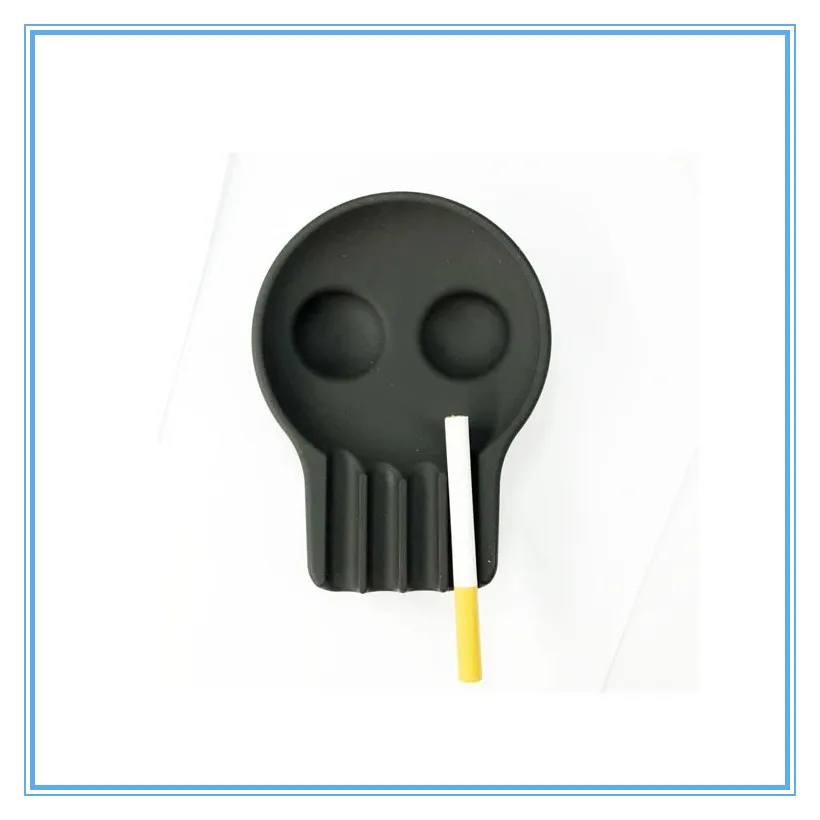 

Creative skull ashtray, household personality skull shape silicone ashtray, desktop decoration