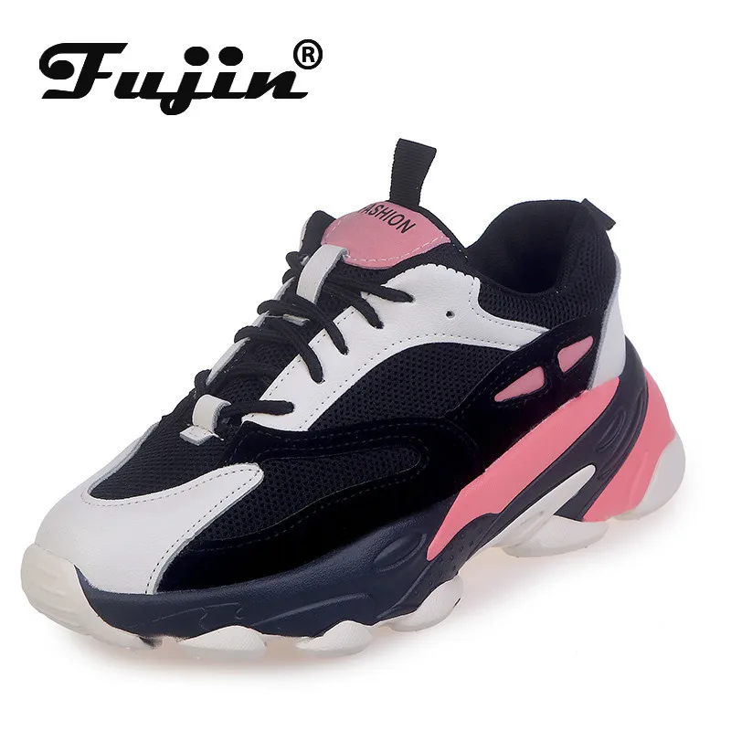 Fujin/Женская обувь для отдыха Кроссовки женщин Сезон осень Модная на рифленой