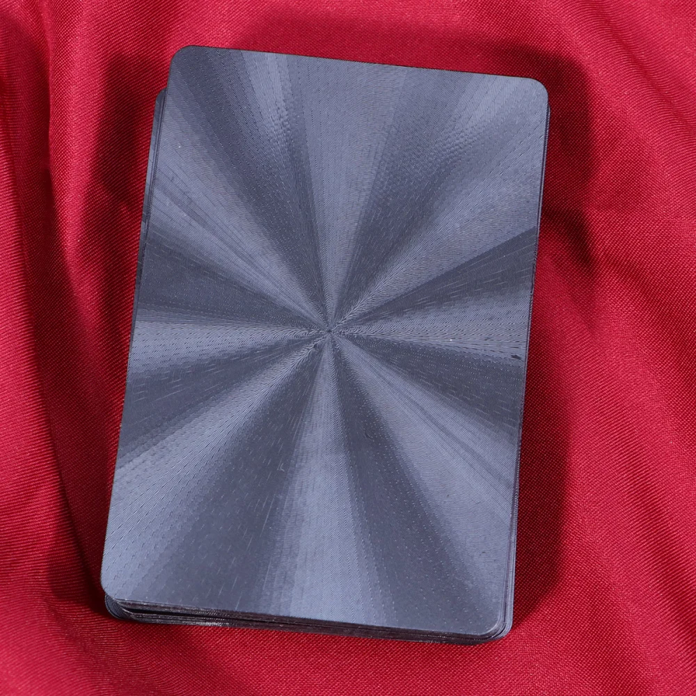 

Black Color Creative Pattern Poker Table Playing Board Game for Home Bar Office (Lattice Pattern Style)