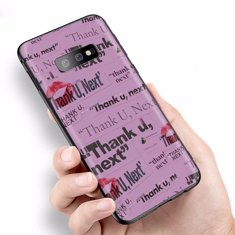 Чехол YIMAOC Thank U Next Ariana Grande для Samsung Galaxy A7 A8 A9 A10 A20 A30 A40 A50 A70 M10 M20 M30 S10 S10e J6 Plus|Бамперы| |