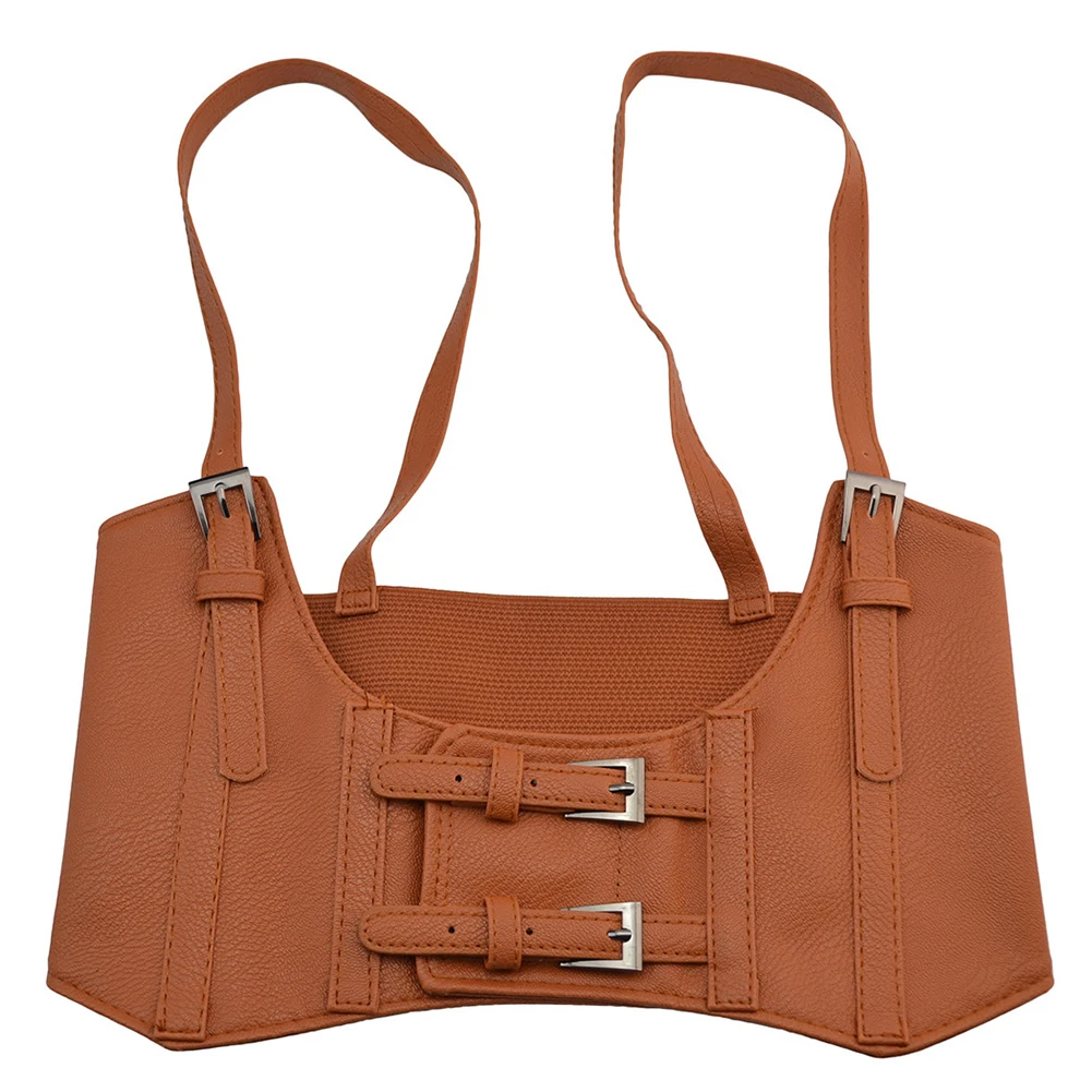 Волшебная наклейка стимпанк жгут эластичный широкий Cincher жилет PU пряжка женский