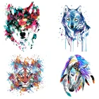 Аппликации в виде животных на одежду, новый дизайн, аксессуары сделай сам, украшения для одежды, значки, моющиеся нашивки для теплопередачи