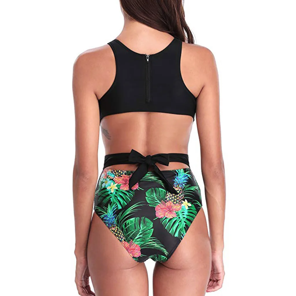 Женский цельный купальник SAGACE с высокой горловиной и открытой спиной монокини