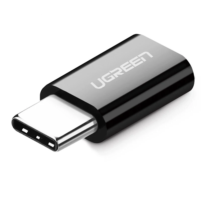 Ugreen usb c charger usb type c male to micro usb female adapter charging cable converter for Samsung huawei xiaomi otg Android - Цвет: Standard Black