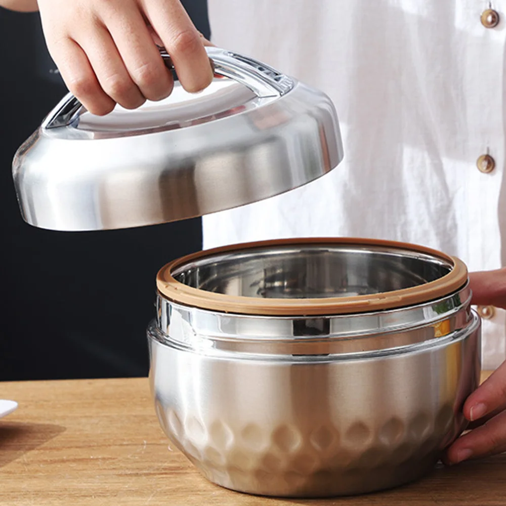 Двухслойный термос Ланч бокс контейнер для хранения еды Портативный бенто из