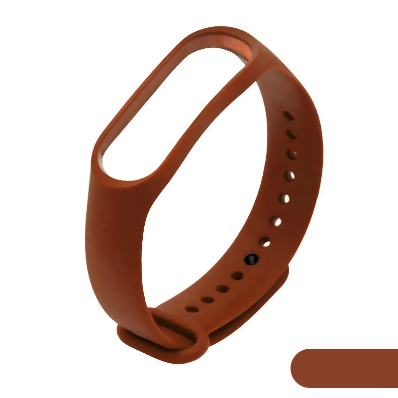 Brown strap Умные часы M4 высокого качества для мужчин и женщин, измеритель артериального давления, пульсометр, портативный светодиодный браслет с напоминанием о спортивной информации - Цвет: Brown strap