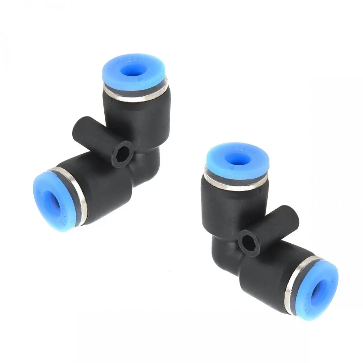2 шт 4 мм l образный локоть пластиковый двухсторонний Пневматический быстрый