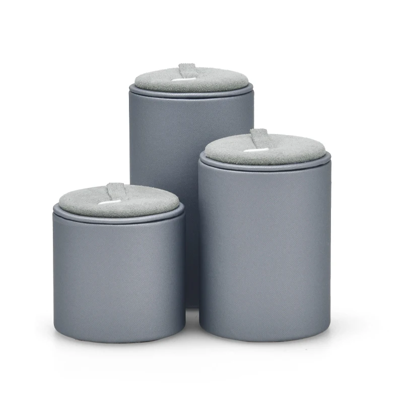 Oirlv New High-end PU Microfiber Ring Display Stand Creative Ring Display Stand Holder Jewelry Props Set Jewelry Display Rack