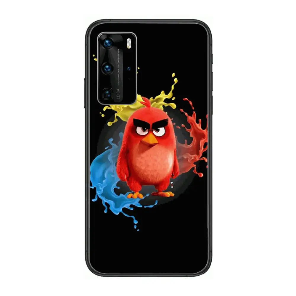 

HD Bird Game Phone Case For Huawei P 40 30 20 10 9 8 Lite E Pro Plus Black Etui Coque Painting Hoesjes comic fashion