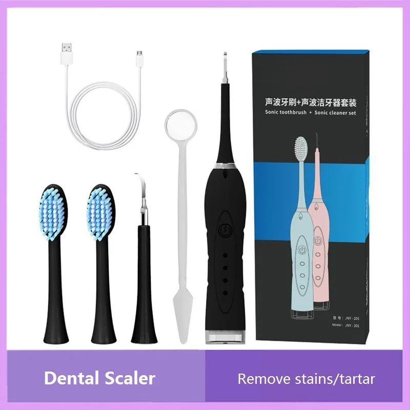 

Home Electric Ultrasonic Calculus Remover Dental Scaling Toothbrush Portable Scaler Sonic Smoke Stains Tartar Plaque Teeth Light