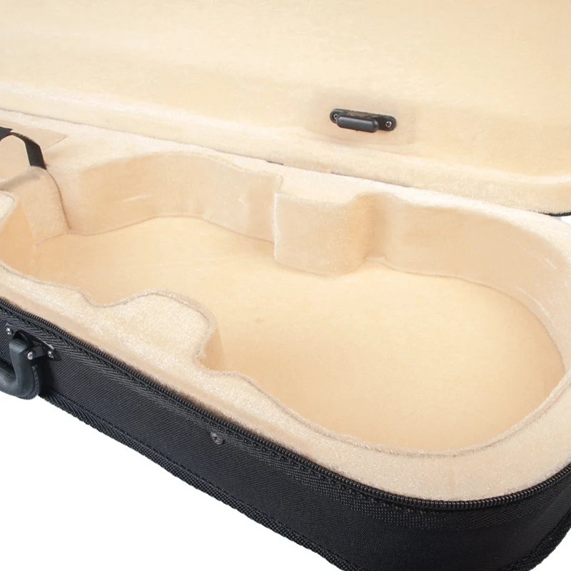 hot ad violin case size professional triangular shape violin hard case yellow inside violin parts free global shipping