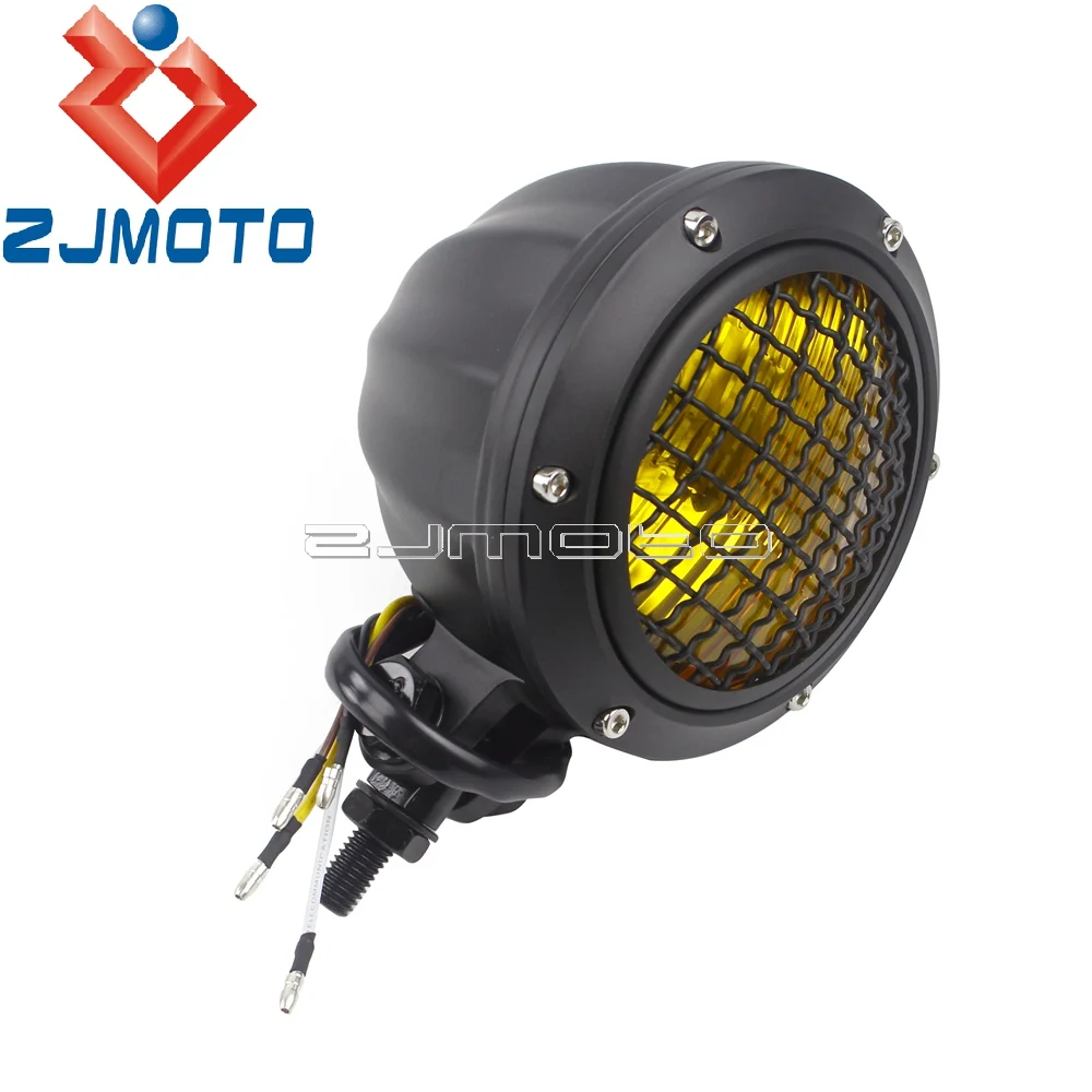 Фара для старого школьного мотоцикла с гранями 4-1/2 дюйма фара Harley Honda Yamaha Suzuki Cafe