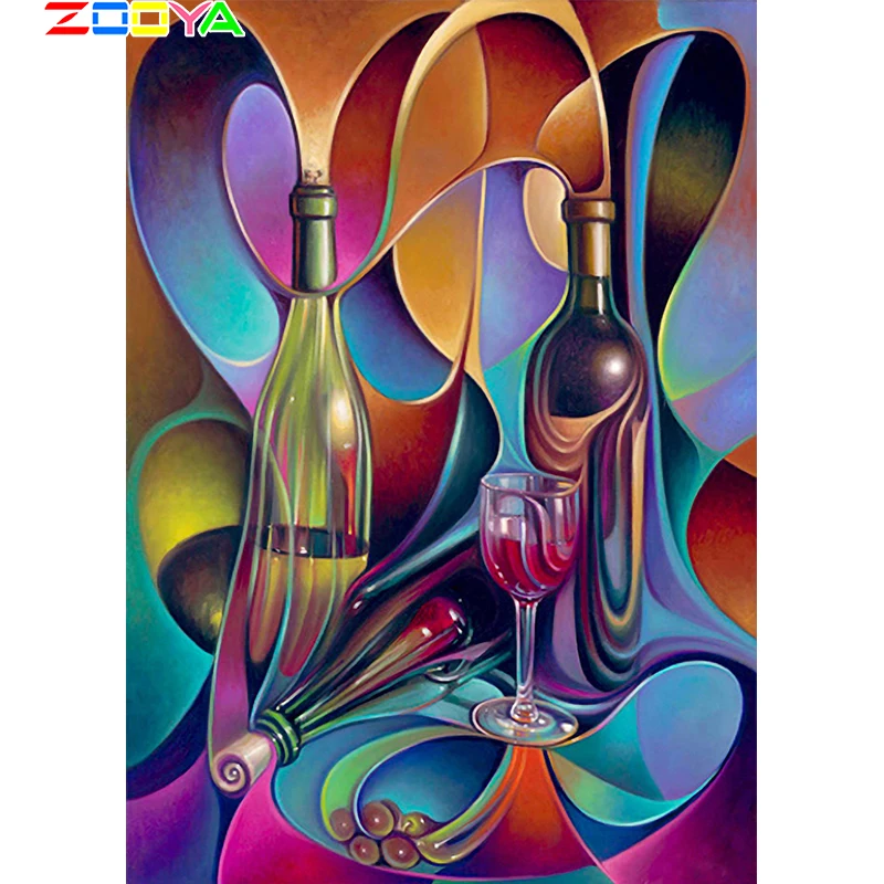 

Zooya Diamond Embroidery Sale Landscape Picture Of Rhinestones Diamond Painting Wine Full Square Diamond Mosaic Needlework JM108