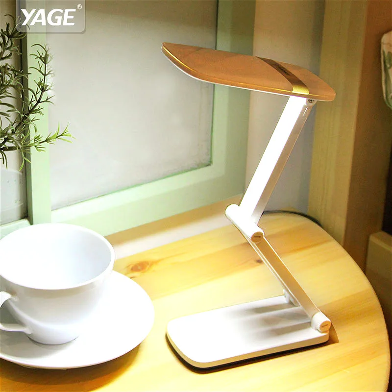 YAGE Настольная Лампа Night Light Сенсорный СВЕТОДИОДНЫЕ Настольные Лампы Без предела Затемнения светодиодные чтение книги стол свет usb Складной 10 шт. SMD Led